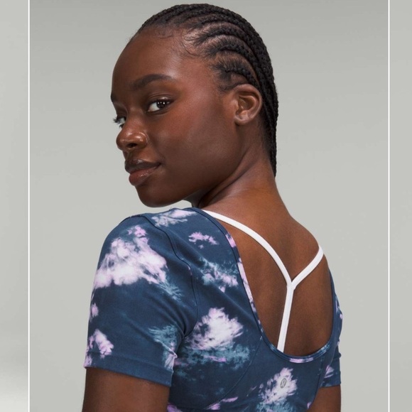lululemon athletica Align Tie Dye Blue Top - Picture 4 of 5